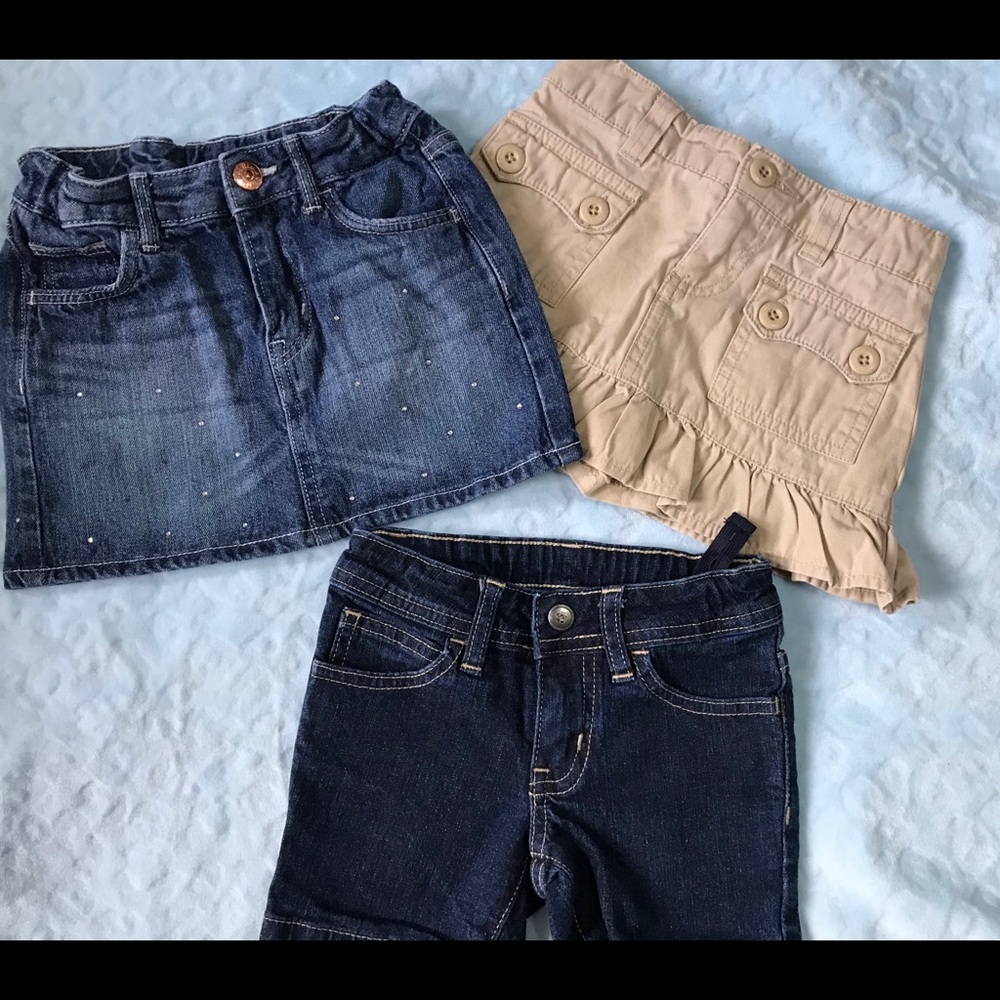 Girl short pant and skirt bundle size 4